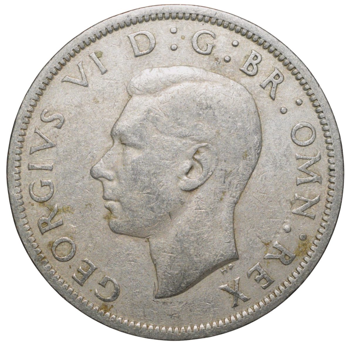 Copper-Nickel 1/2 Crown of George VI (AD 1947) of Great Brittain Large Size - Image 2