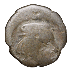 Silver Drachma of Rudrasena II(AD255-77) of Western Kshatrapas Portrait Issue