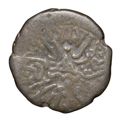 Alternative view of Silver Drachma of Rudrasena II(AD255-77) of Western Kshatrapas Portrait Issue