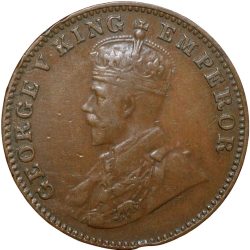 Bronze 1/4 Anna of George V (AD 1936) of Bombay Mint