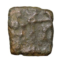 Alternative view of Copper Coin of City-State Eran-Vidisha (2nd Cen. BC) with Swastik/Mahakal