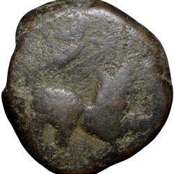 Copper Paisa of Namdar Khan(18th Cen. AD) of Hyderabad Feudatory Elichpur with Tiger Right KM C10