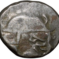 Silver Drachama Coin of Sharva Bhattarka of Maitrakas of Vallabhi 5th Cen. AD