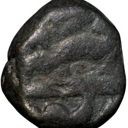 Copper 1/4 Dam of Akbar(AD 1556-1605) Hastam Hissa Type ilahi Farwardin 50 Rare