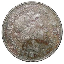 Copper-Nickel 10 New Pence of Elizabeth II(AD 2000) from United Kingdom