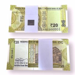 Rs 20 India Banknote Low Serial Issue 000501 to 000600 GEM Unc Unique and Rare INSET B Issue 2024 Rare