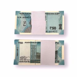 Rs 50 India Banknote Low Serial Issue 000401 to 000500 GEM Unc Unique and Rare INSET M Issue 2024 Rare