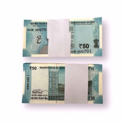 Rs 50 India Banknote Low Serial Issue 000701 to 000800 GEM Unc Unique and Rare INSET M Issue 2024 Rare