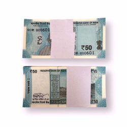 Rs 50 India Banknote Low Serial Issue 000601 to 000700 GEM Unc Unique and Rare INSET M Issue 2024 Rare