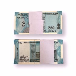 Rs 50 India Banknote Low Serial Issue 000301 to 000400 GEM Unc Unique and Rare INSET M Issue 2024 Rare