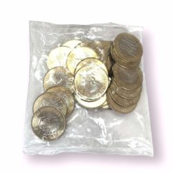 Rs 10 Rupee New Coin RBI Small Coin 75 Year Of Independence 25 Coin Packet India Issue 2024 Kolkata Mint AKAM Issue