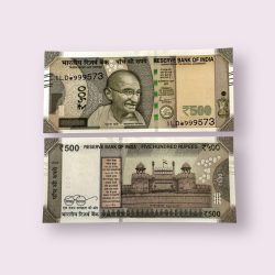 IS 170 Rs 500 India Banknote Inset K Star Issue 2024 Prefix 1LD Unique and Rare