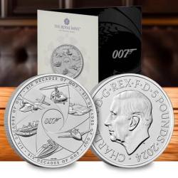 The Royal Mint Six Decades of 007 5 Pounds 2025 Issue the Royal Tudor Beast Unique and Rare
