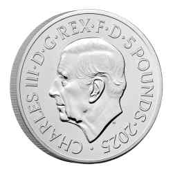 Alternative view of The Royal Mint Lunar Year of Snake 5 Pounds 2025 Issue the Royal Tudor Beast Unique and Rare