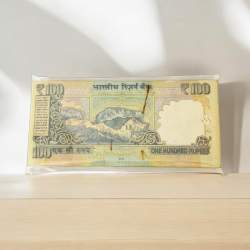 Alternative view of Rs 100 Republic India Banknote 2015 Issue Inset R Telescope Without Braille Issue Unique and Rare