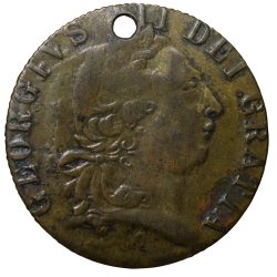 Spade Guinea Gaming Token of George III (AD 1875-1878) from United Kingdom Rare