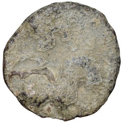 Lead Coin os Satavahan Dynasty (1st Cen. BC) from Nashik Region with Swastik above Lion