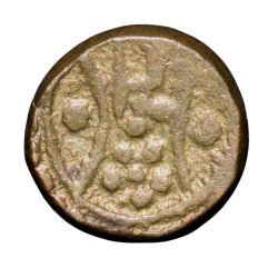 Alternative view of Brass Puveera Tokens (19th Cen. AD) from Tamil Nadu Region of Tiruppur