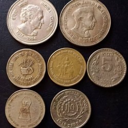 Republic India Rs 5 coin. 7. different denomination. Condition as image. Same and similar piece available
