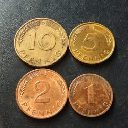 Foreign Germany coin 4 different denomination Condition as image Same and similar peace available