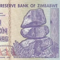 10 Billion Dollars Zimbabwe High Denomination Rare Note