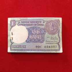 One Rs Pkt Rate Semi Fancy Number 034567 Finance Minister Pratap Krishna kaul Complete Bundle 1984 Year