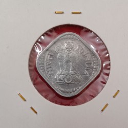 Alternative view of Five Paise Aluminium Magnisium Coin 1969 Year Gem Unc Condition Bombay Mint
