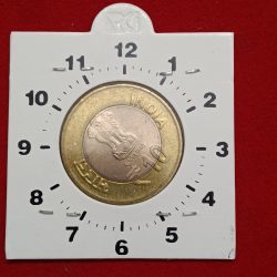 Ten Rs Lala Lajpat Rai Ki 150 th birth Anniversary Rare 11 " o Clock Error RBI Mistake Hyderabad Mint Gem Unc Coin