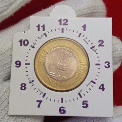 Ten Rs Scare Coin National Archives of India Noida Mint 1 "o Clock Error RBI Mistake Coin