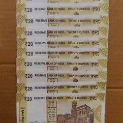 Reserve Bank of India Rs 20 note. Ending 786 Excellent condition. 10 piece given Same and similar piece available