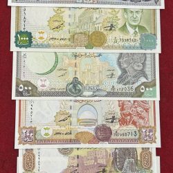 1992 syria (6 pcs set ) Gem unc Bank note