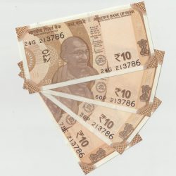 UNC 10 Rupee Fancy Number 786 Ending Note 4 Same Serial No Notes Collection Similar Number Available