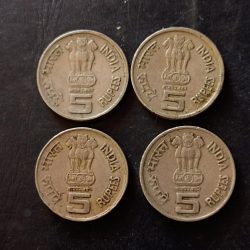 Alternative view of India Food and agriculture organisation Denominaton 5₹ Mix mint Excellent condition Cost 720₹ Same and similar piece is available