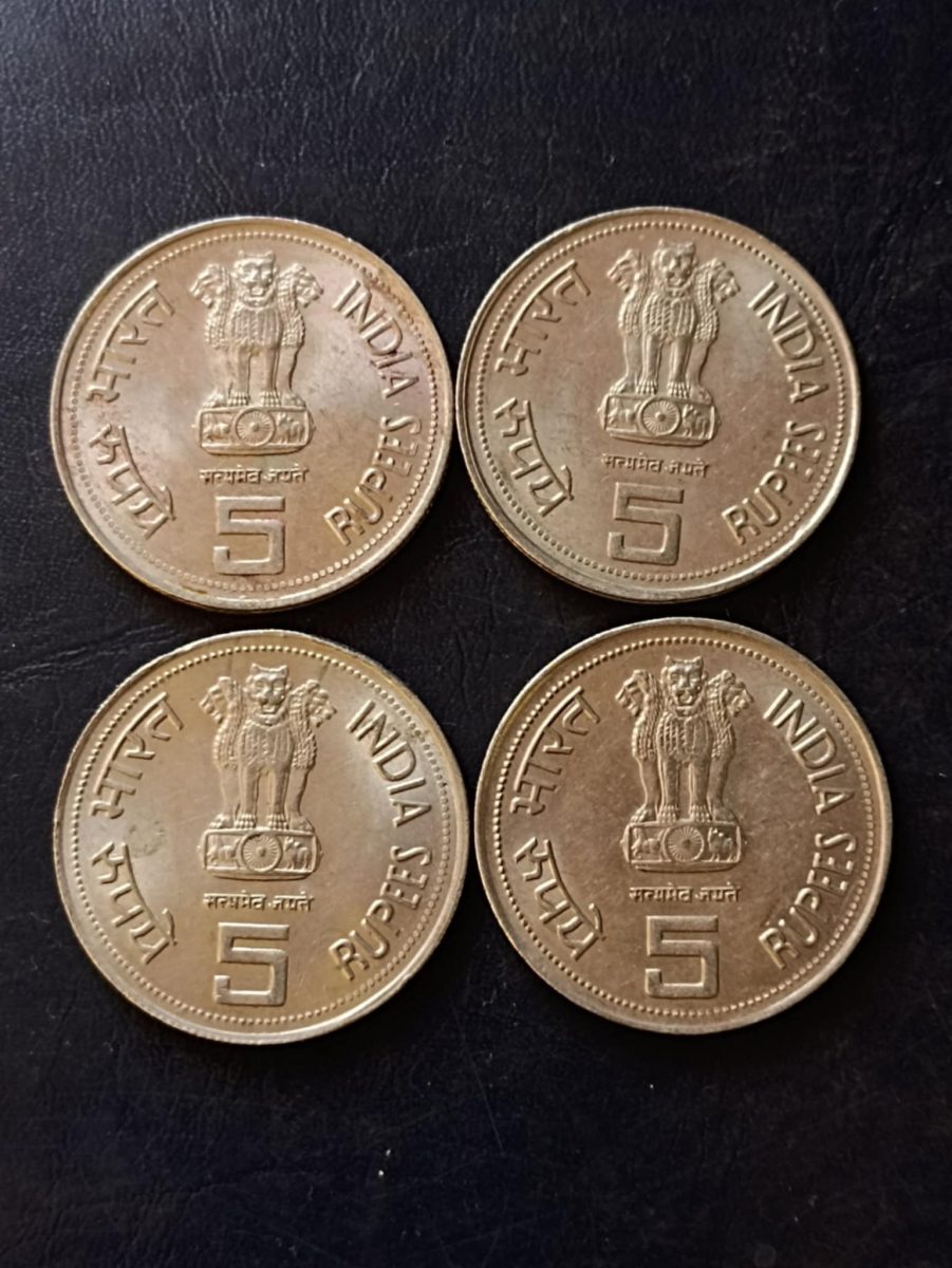 India First woman prime minister of India Indira Gandhi Denominaton 5₹ Metal coper nickel Same and similar set are available - Image 2