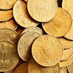 Republic india coin 20 paisa lotus Conditions as image 100 piece given Same and similar piece is available