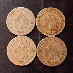India Tourism year Denominaton 1₹ Same and similar set are available 25 piece available 4 piece given