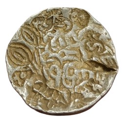 BENGAL SULTANATE Silver Tanka RUKN AL DIN BARBAK Dated [864-879 AD] Tests Marks **SCARE** Collectable Grade.