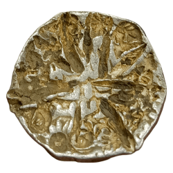 BENGAL SULTANATE Silver Tanka RUKN AL DIN BARBAK Dated [864-879 AD] Chop & Tests Marks **SCARE** Collectable Grade.