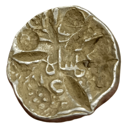 Alternative view of BENGAL SULTANATE Silver Tanka RUKN AL DIN BARBAK Dated [864-879 AD] Chop & Tests Marks **SCARE** Collectable Grade.