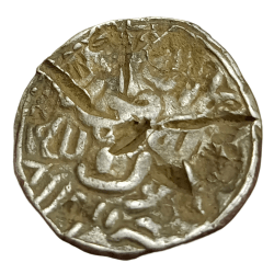 Alternative view of BENGAL SULTANATE Silver Tanka RUKN AL DIN BARBAK Dated [864-879 AD] Chop & Tests Marks **SCARE** Collectable Grade.