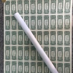Alternative view of AMERICA 1 DOLLAR (50 NOTE) UNCUT SHEET WITH ROLL BOX AND CERTIFICATE