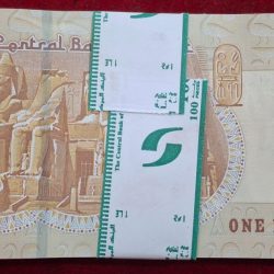 Egypt 1 Pound GEM UNC Rare (100 note ) Packet