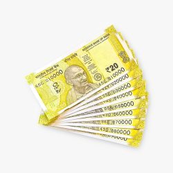 Rs 20 India Banknote Fancy Number Set 010000 till 090000 Gem Unc Very Unique and Rare