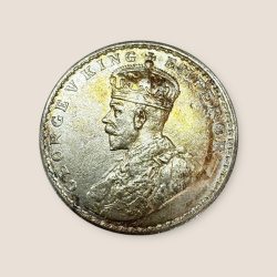 Alternative view of Re 1 British India King George V Rupee Silver year 1919 Unique and Rare