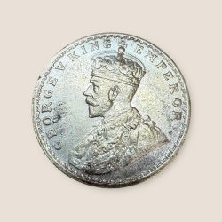 Alternative view of Re 1 British India King George V Rupee Silver year 1918 Unique and Rare