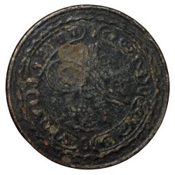 Copper-Nickel 1 Anna of Mir Usman Ali Khan(AD 1911-1948) of Hyderabad State KM Y48