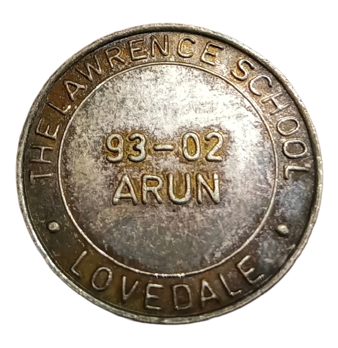 THE LAWRENCE SCHOOL Silver TOKEN Weight 5 Grams High Collectable Grade. - Image 2