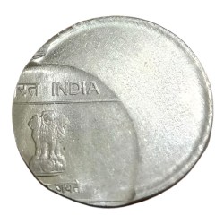 One Rupee Fss Mudra Series MAJOR OFF CENTER Error **SCARE** UNC Grade.