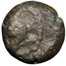 Copper Coin of Gingee Marathas(17th Cen.AD) Conch Type 11.16 K.Ganesha Rare