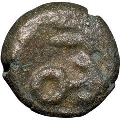 Alternative view of Copper Coin of Gingee Marathas(17th Cen.AD) Conch Type 11.16 K.Ganesha Rare